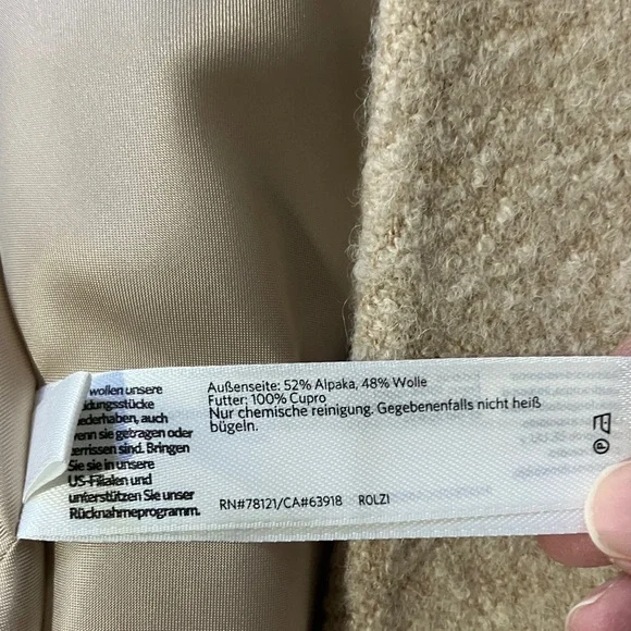 Exquisite Eileen Fisher Alpaca/Wool Coat - Picture 6 of 11